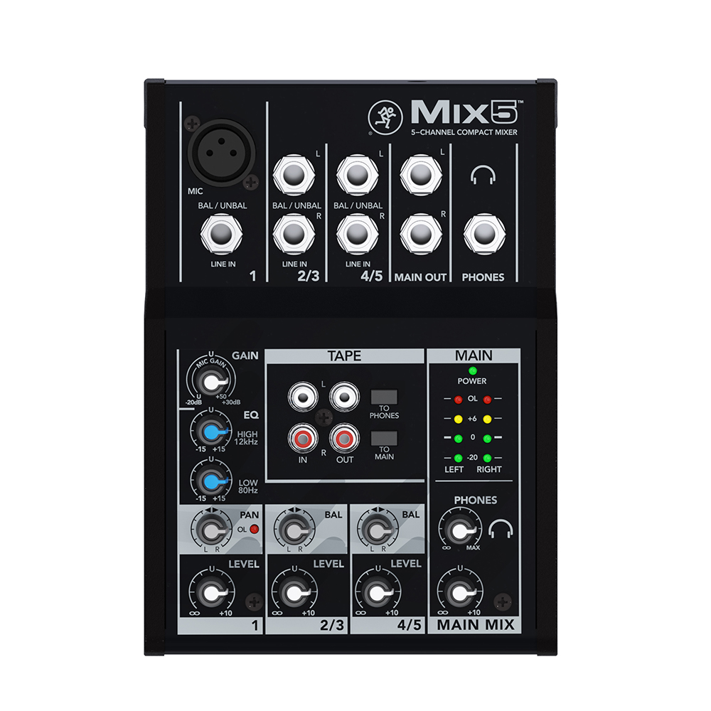 Mackie Mix5 5-channel Compact Mixer