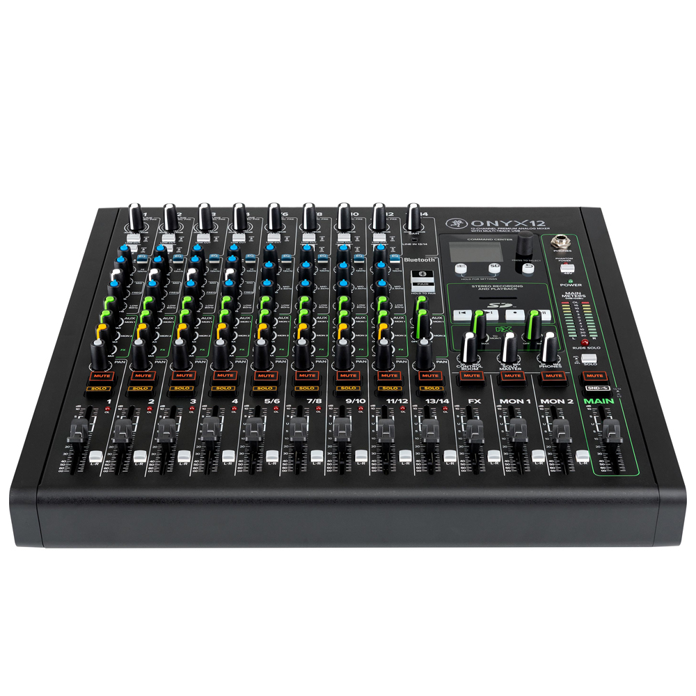 Mackie Onyx12 12-channel Analog Mixer with Multi-Track USB