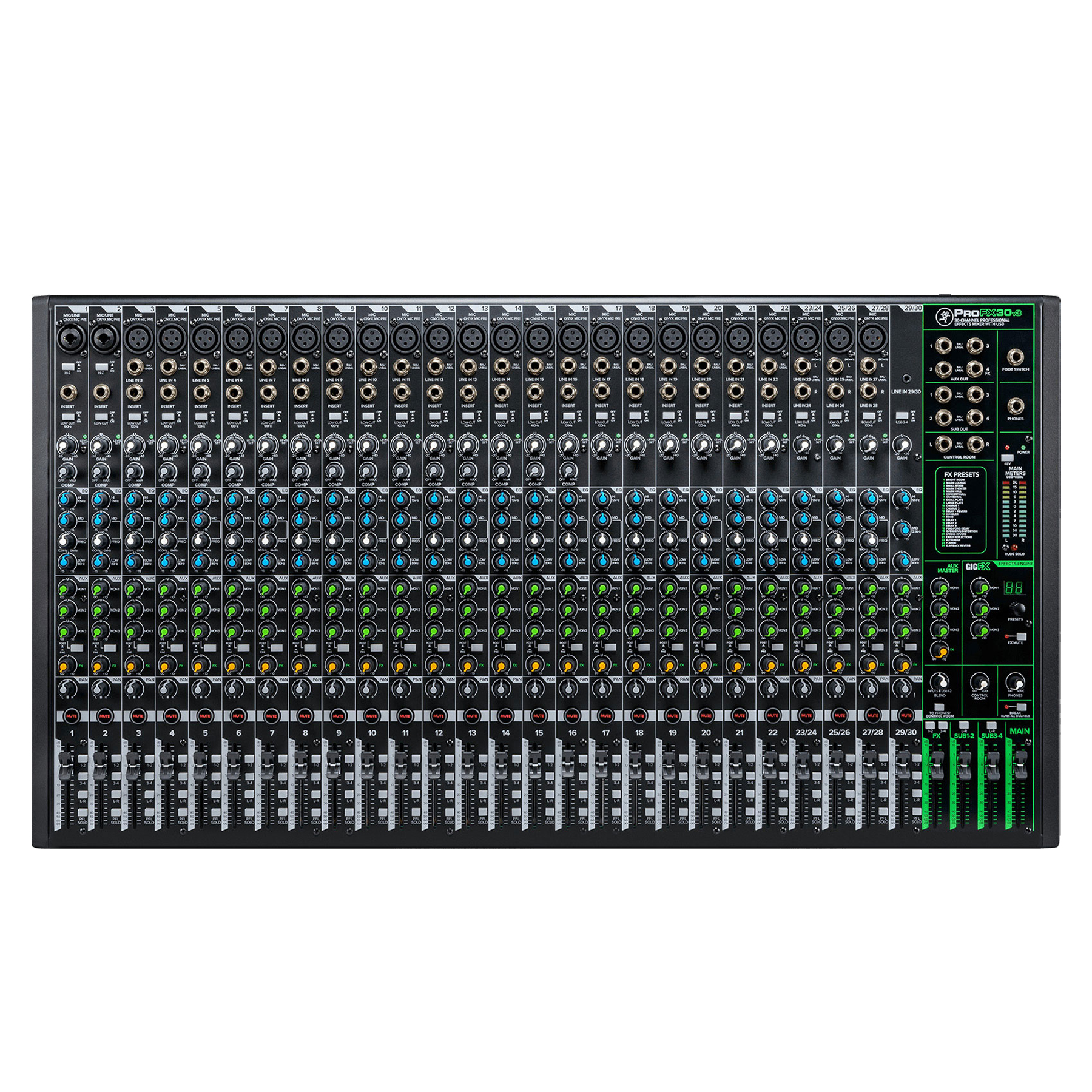 Mackie ProFX30v3 30-channel Mixer with USB and Effects