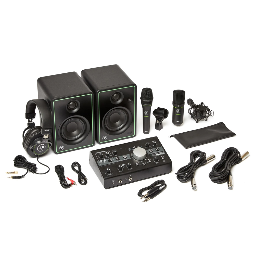 Mackie Studio Bundle with Big Knob Studio, Monitors, and Microphones