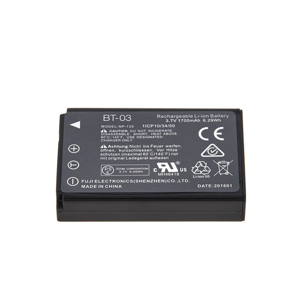 Zoom BT-03 Rechargeable Battery for Q8 / Q8n-4K Recorder