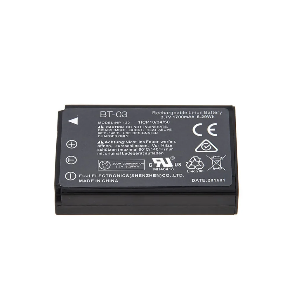 Zoom BT-03 Rechargeable Battery for Q8 / Q8n-4K Recorder
