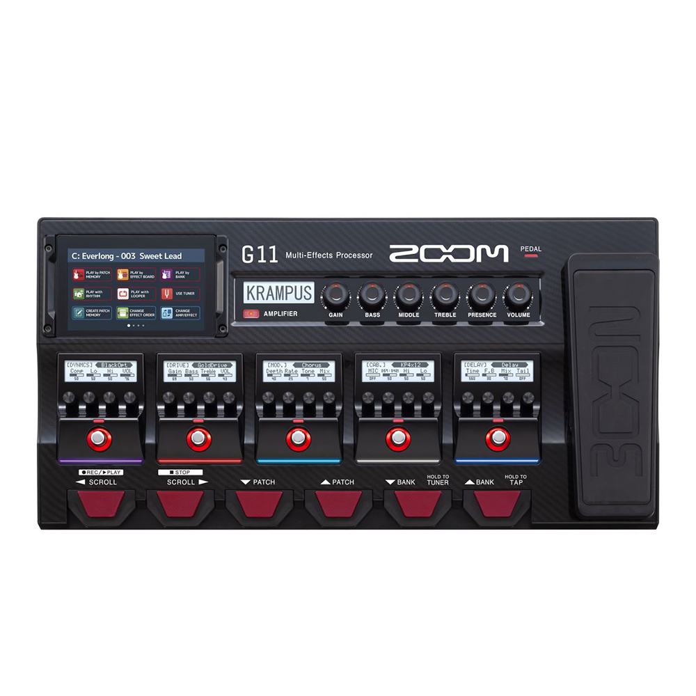Zoom G11 Multi-Effects Processor with Expression Pedal - City Music - Singapore #1 Trusted Music Store Since 1968 Zoom G11 Multi-Effects Processor with Expression Pedal - City Music - Singapore #1 Trusted Music Store Since 1968