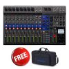 Zoom LiveTrak L-12 digital mixer and multitrack recorder with 12 channels, built-in effects, individual headphone mixes, and intuitive control surface