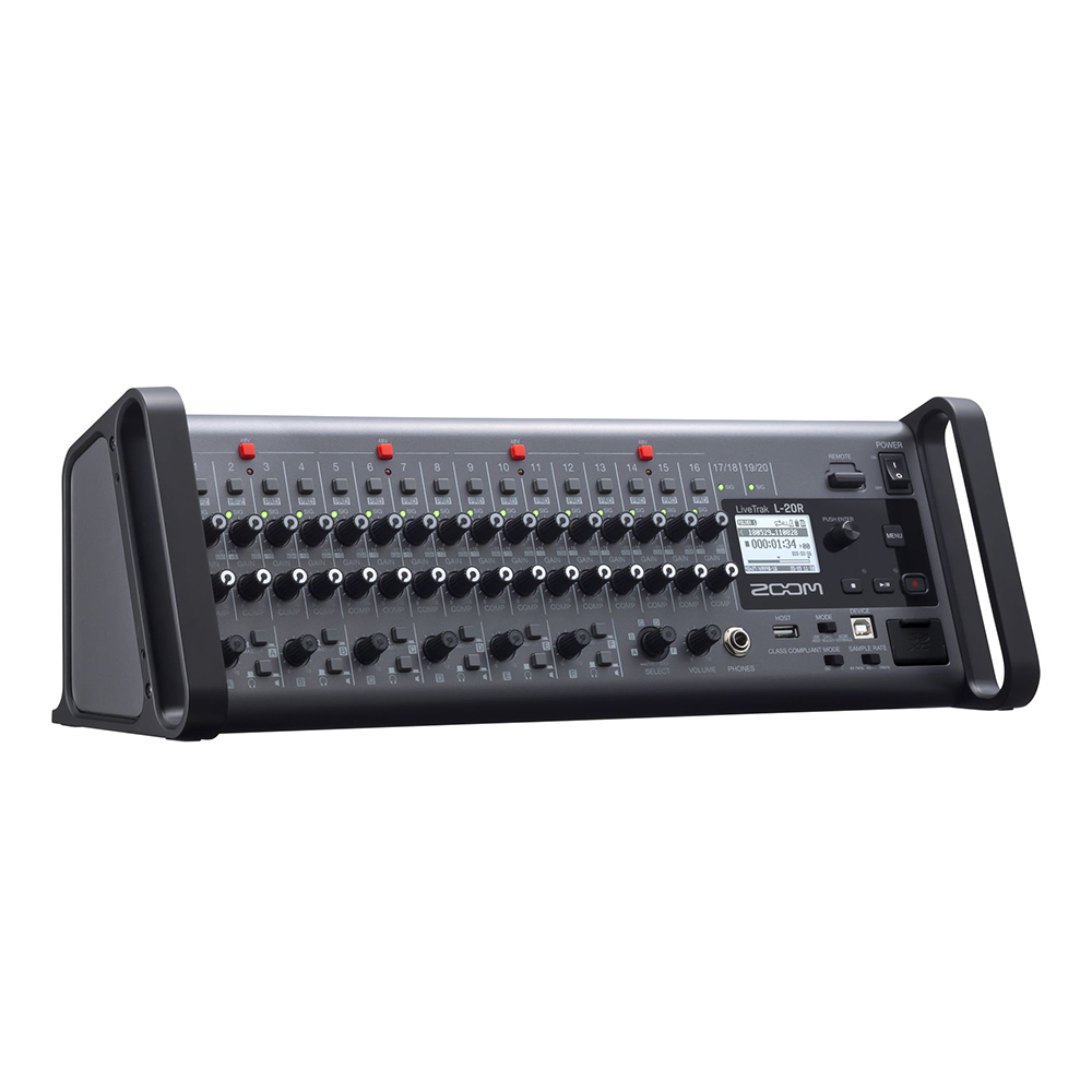 Zoom LiveTrak L20R 20-channel Remote-controlled Digital Mixer / Recorder