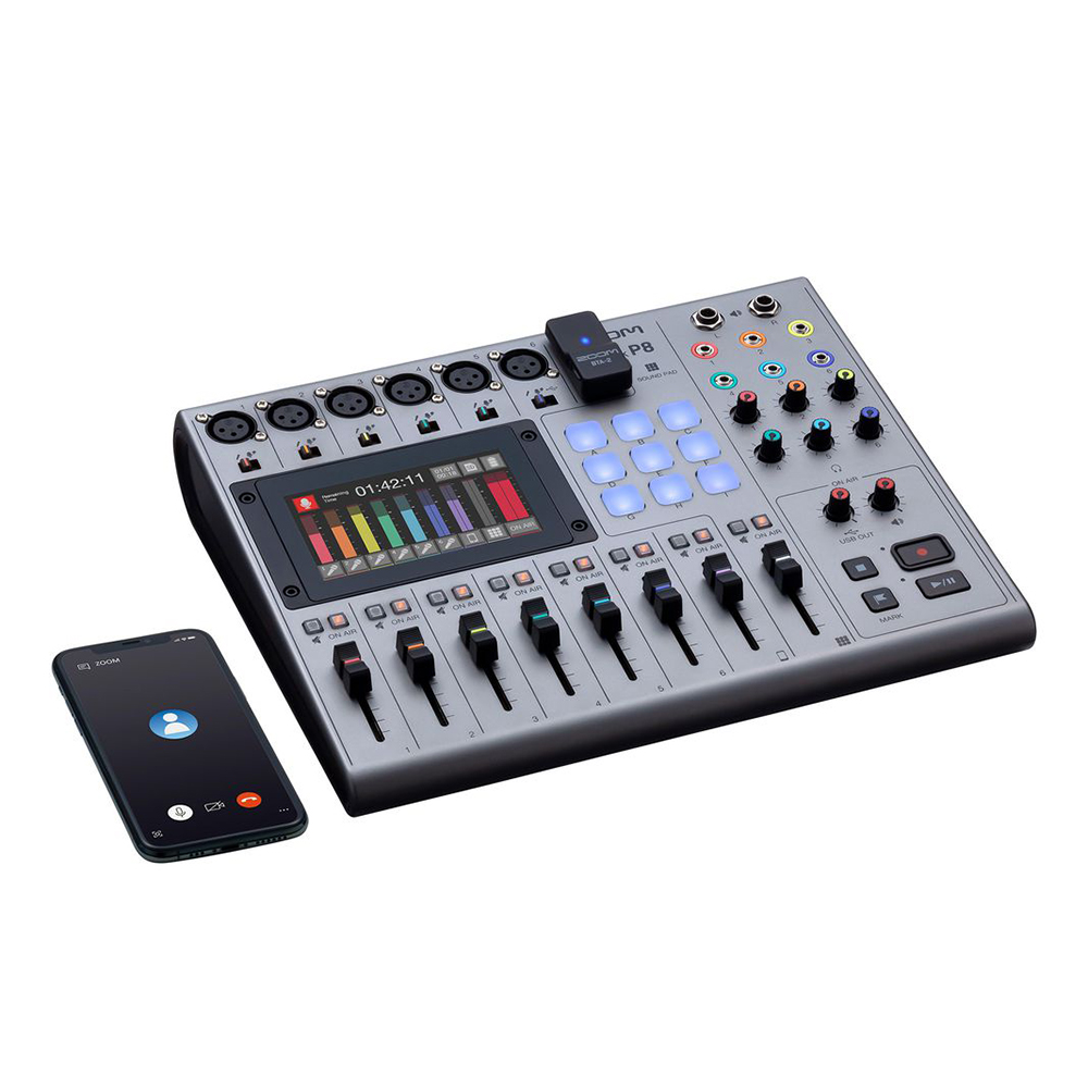 Zoom PodTrak P8 8-channel Podcasting Mixer