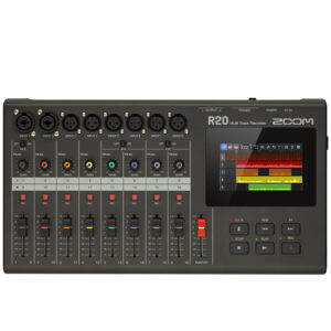 16-track Recorder/Interface/Controller Workstation with 6 XLR Channels, Two XLR/Line Channels, LCD Screen, Mixing Controls, Onboard Effects, MIDI, Headphone and Monitor Outputs