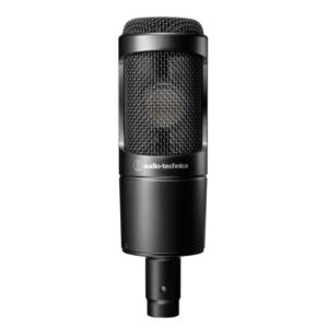Large-diaphragm Condenser Microphone with Low-cut Filter, 10dB Pad, Cardioid Pickup Pattern, and Custom Shockmount