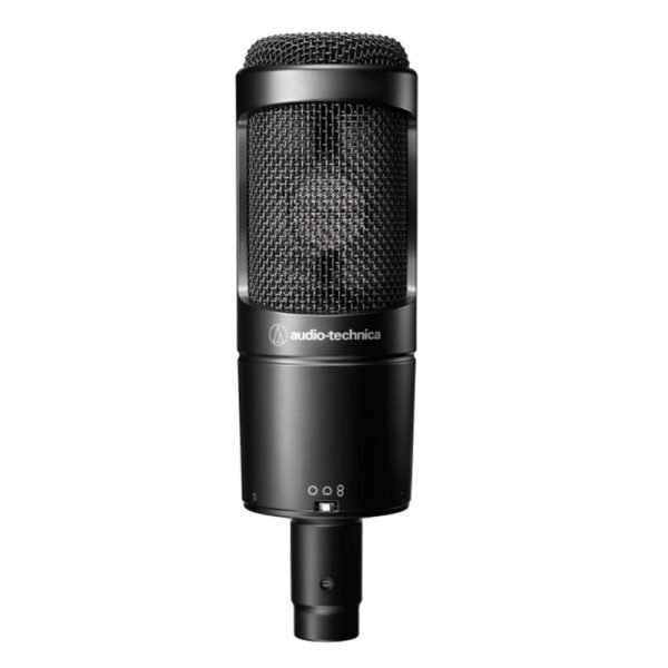 audio-technica-at2050-condenser-microphone Large-diaphragm Condenser Microphone with Low-cut Filter, 10dB Pad, Multiple Pickup Patterns, and Custom Shockmount
