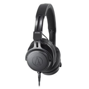 Closed-back Circumaural Headphones with Collapsible Design, 45mm Neodymium Magnet Drivers, Detachable Cables, 1/4" Adapter, and Carrying Pouch