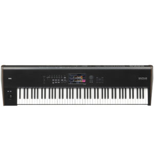 88-key Synthesizer Workstation with RH-3 Keybed, 2,200 Sounds, Dynamic Polyphony Allocation, Smooth Sound Transition, 16-track MIDI Sequencer, Arpeggiator, HD Audio Recording, 60GB SSD, and Included Software Bundle