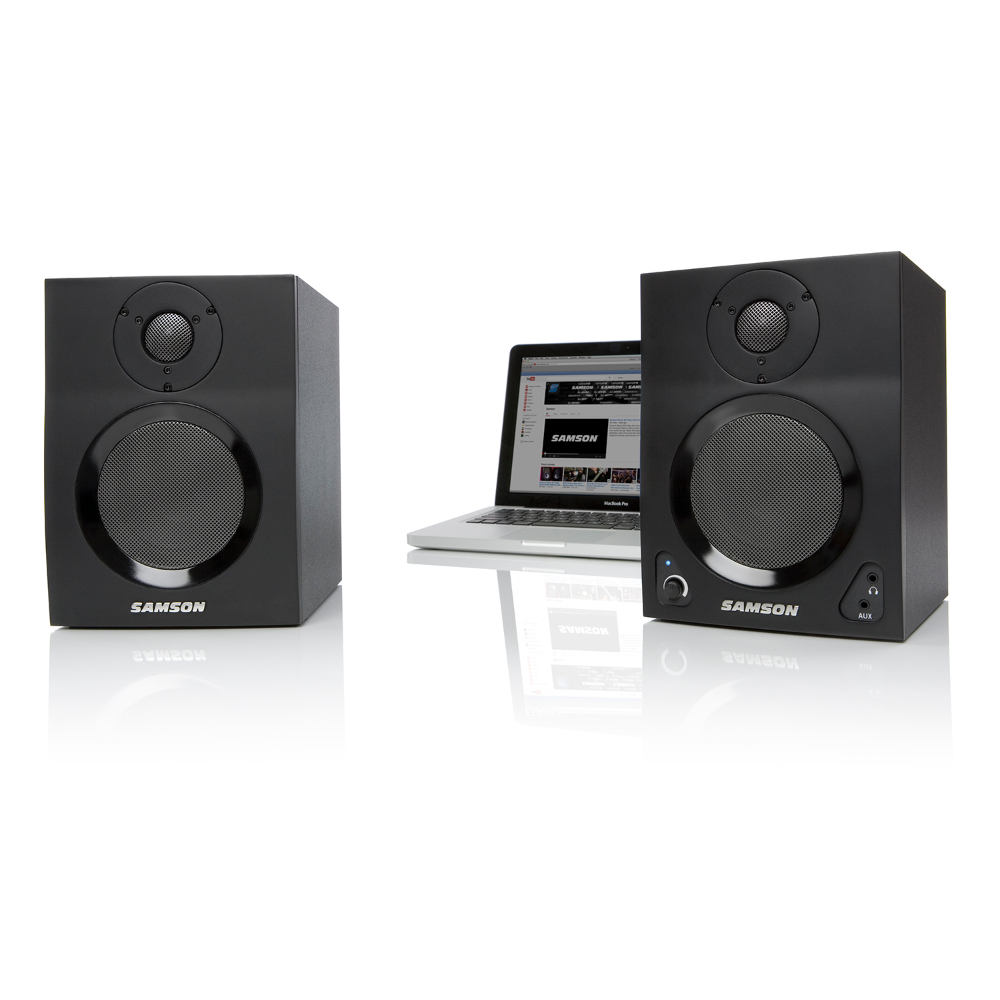 Samson MediaOne BT4 4 inch Powered Monitors with Bluetooth