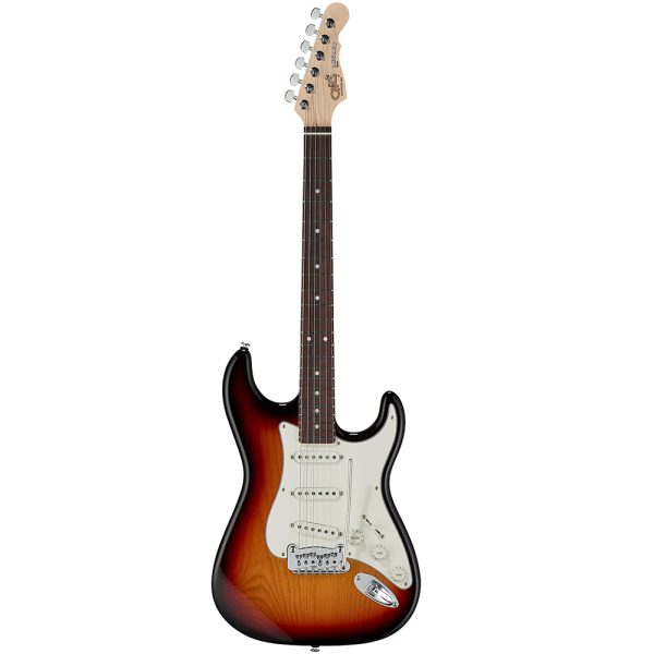 G&L Fullerton Deluxe Legacy Electric Guitar - 3-Tone Sunburst with Caribbean Rosewood Fingerboard