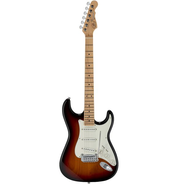 G&L Fullerton Deluxe Legacy Electric Guitar - 3-Tone Sunburst with Maple Fingerboard