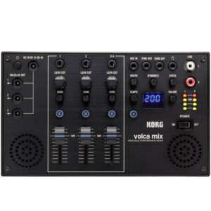 Analog Mixer with 2 Mono Inputs, 1 Stereo Input, Effects Send/Return, Volca Sync, and Built-in Speaker