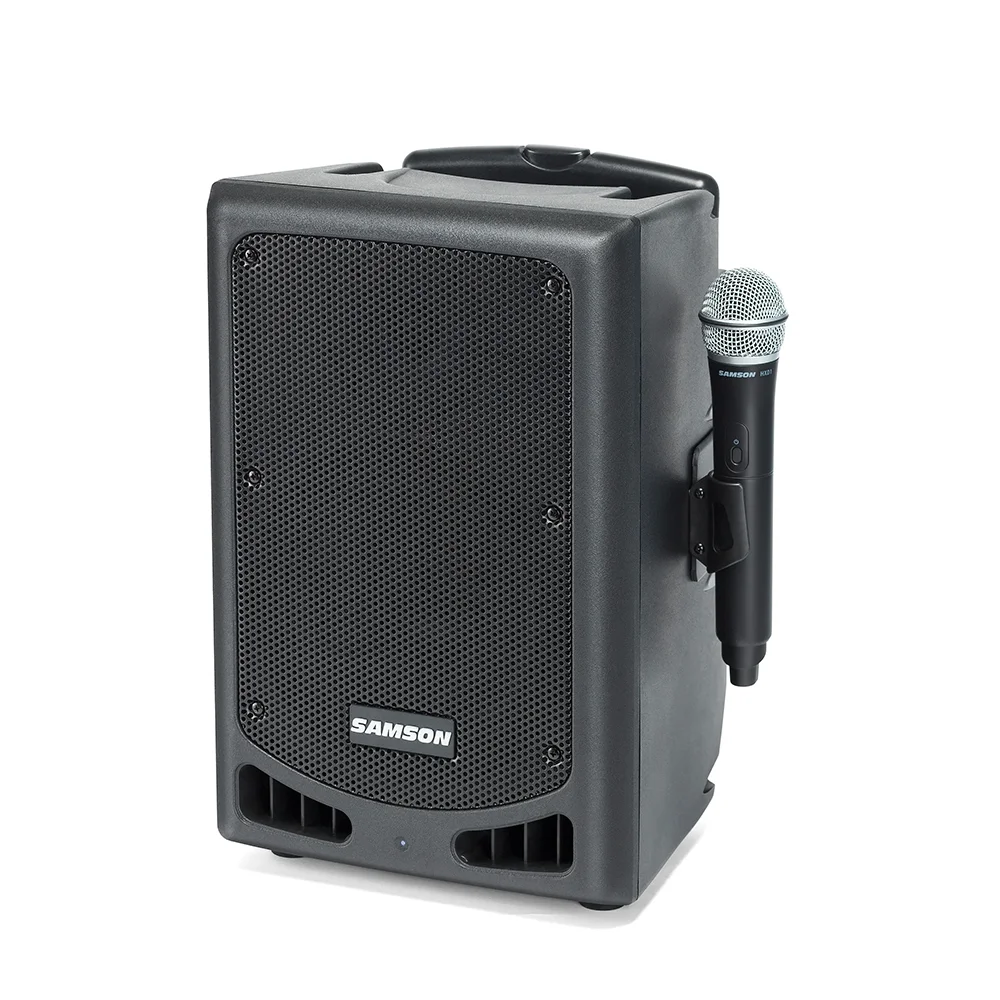 Samson Expedition XP208w 4-channel 200w Rechargeable Portable PA System with Bluetooth and Wireless Handheld Microphone