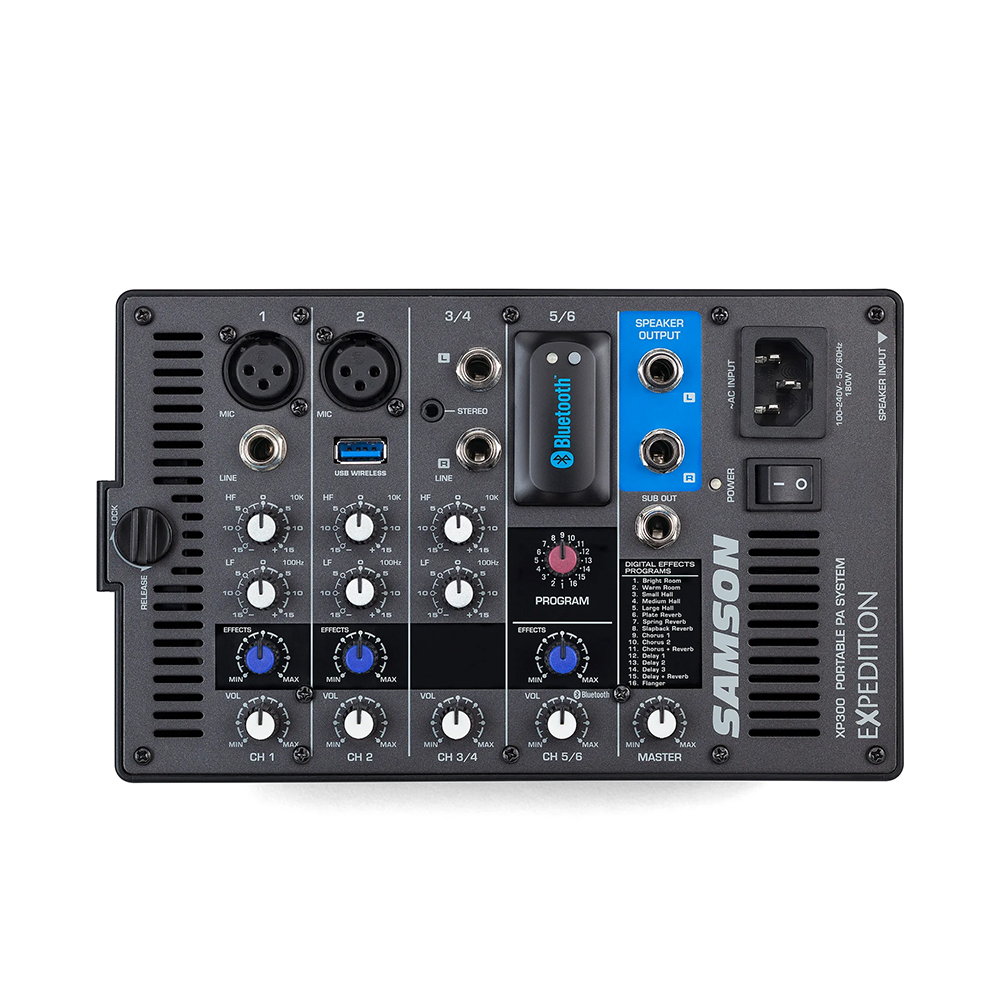 Samson Expedition XP300B 6-channel 300w Portable PA System With
