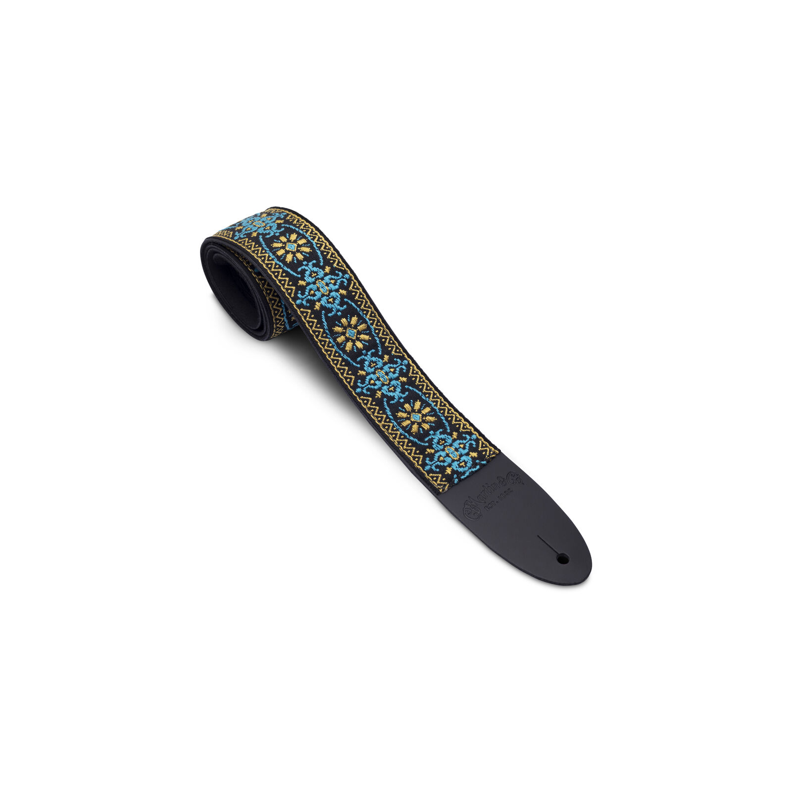 Martin Guitars 18A0085 Retro Woven Guitar Strap, 54'' Length, Yellow