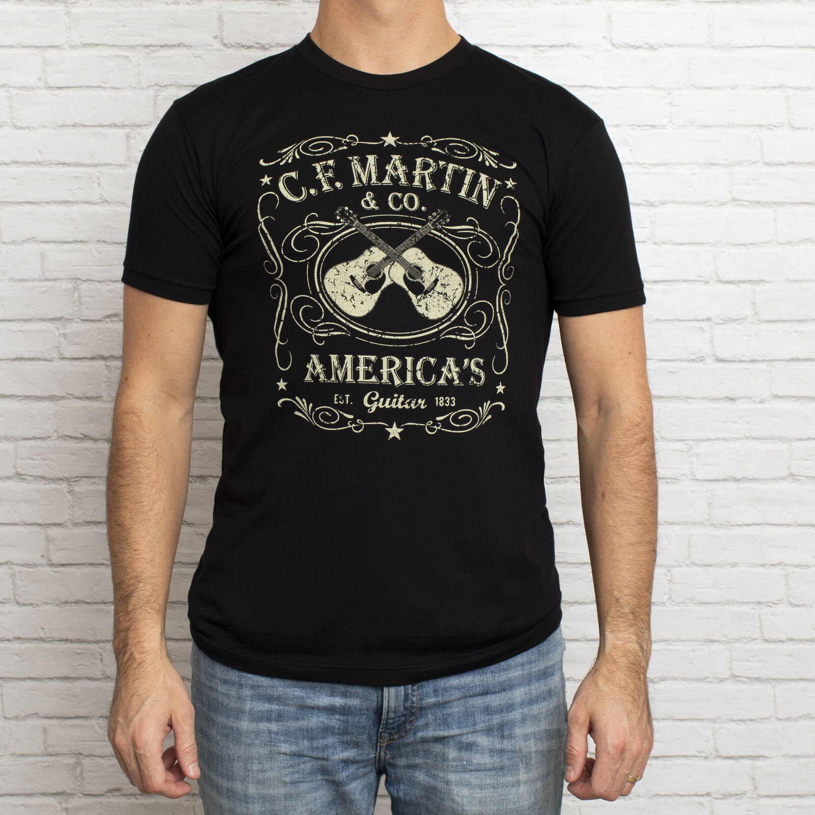 Martin 18C0000S Dual Guitars T-Shirt Small Size