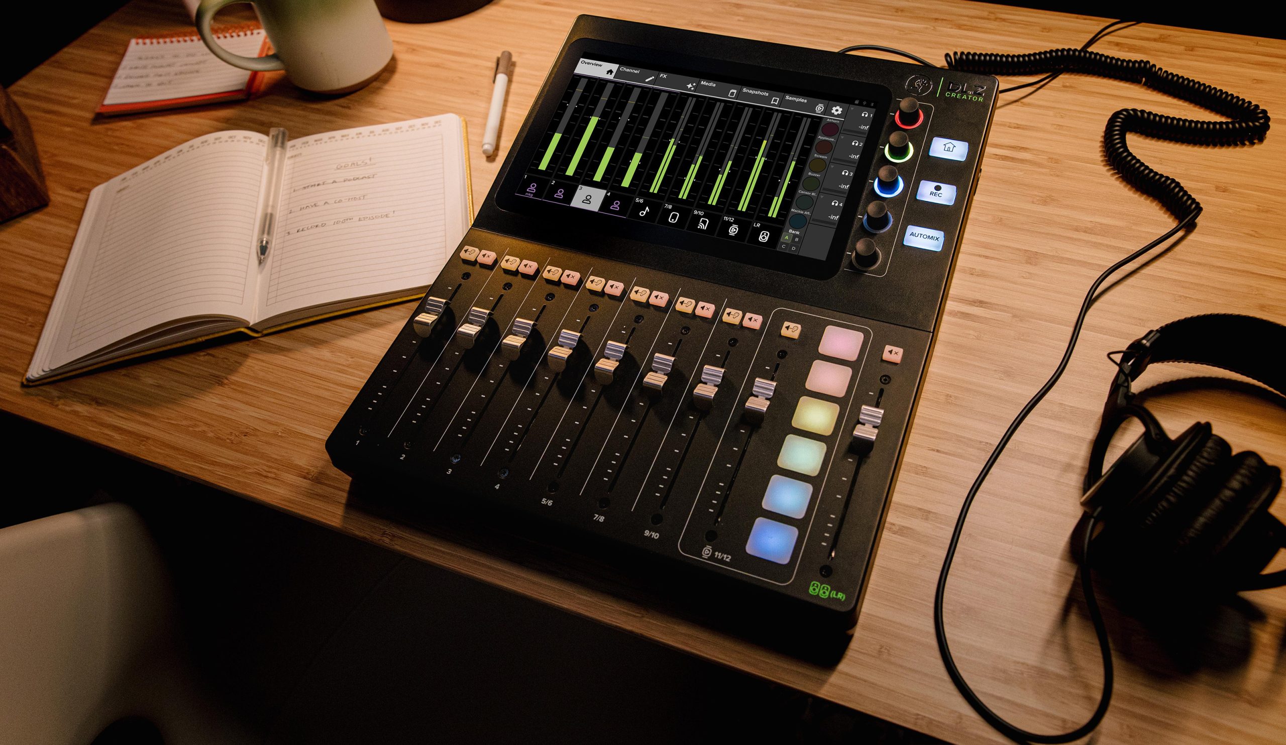 DLZ CREATOR
ADAPTIVE DIGITAL MIXER
FOR PODCASTING AND STREAMING