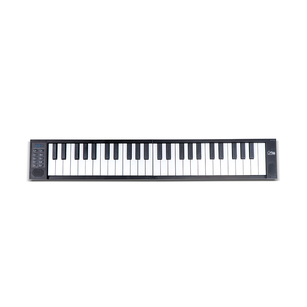 Carry-On Folding Piano 49 Touch With Built-In Speakers - Black