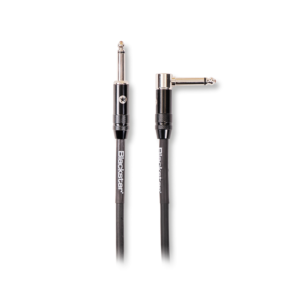 Blackstar 6M Straight 1/4" Jack - Angled 90˚ 1/4" Jack Professional Instrument Cable