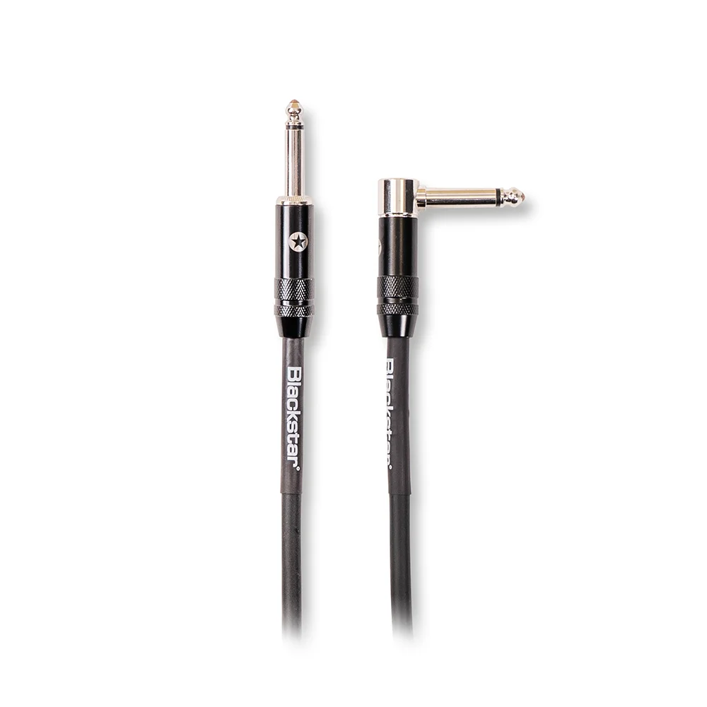 Blackstar 6M Straight 1/4" Jack - Angled 90˚ 1/4" Jack Professional Instrument Cable
