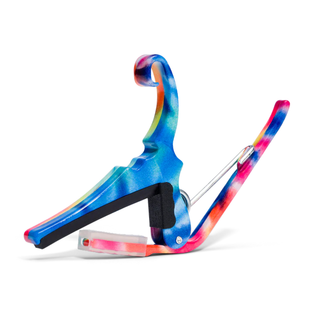 Kyser KG6TD Quick-Change Acoustic Guitar Capo – Tie-Dye