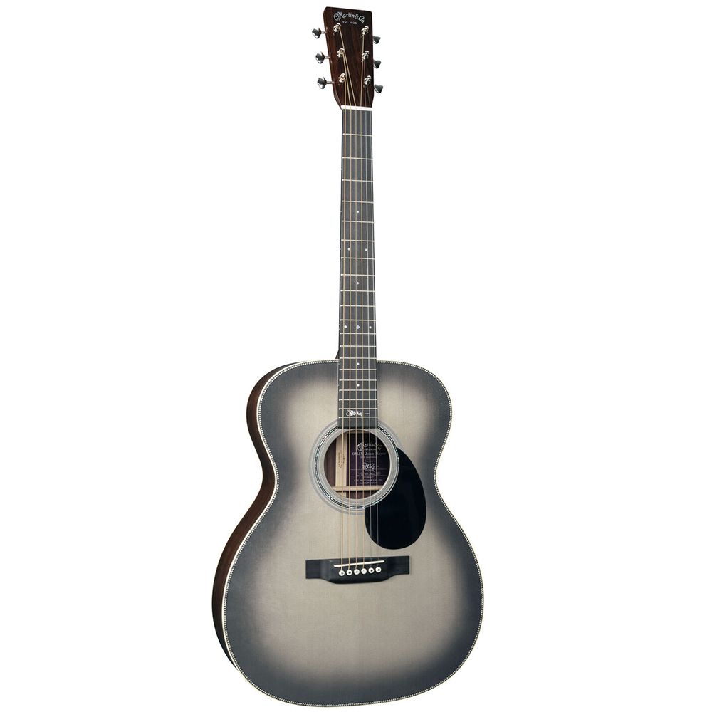Martin OMJM John Mayer 20th Anniversary Acoustic-electric Guitar – Gray Sunburst (ETA Q2 2024)