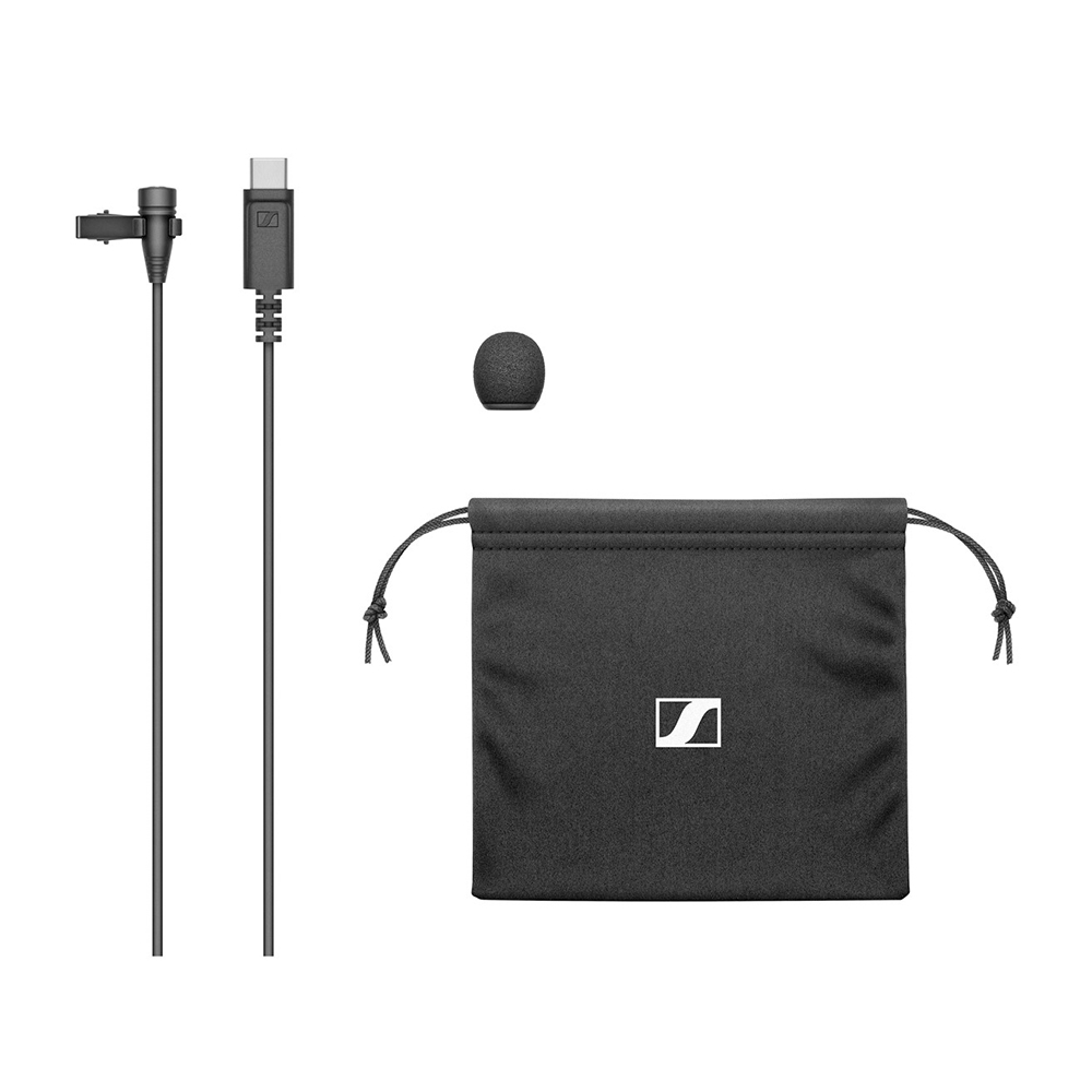 Sennheiser XS Lav USB-C Omnidirectional Lavalier Microphone with 2M Cable USB-C Connector