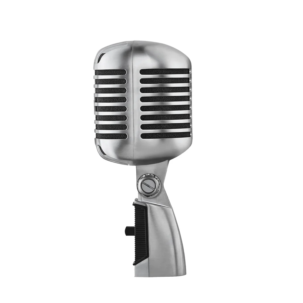 Shure 55SH Series II Cardioid Dynamic Vocal Microphone With K&M Microphone Stand (Free Retro Style Record Coaster)