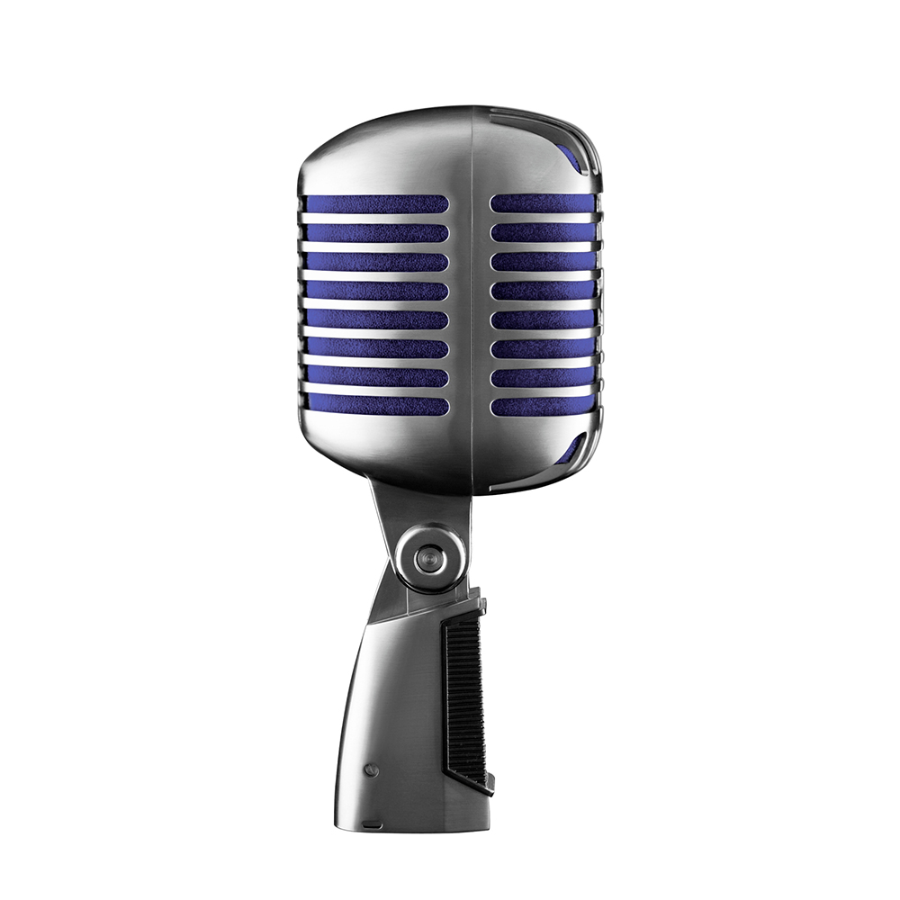 Shure Super 55 Deluxe Supercardioid Dynamic Vocal Microphone With K&M Microphone Stand (Free Retro Style Record Coaster)