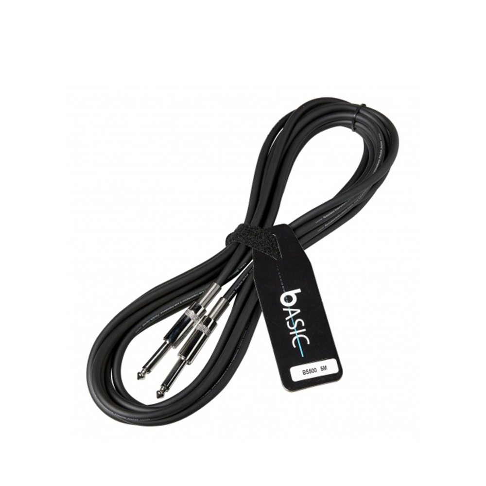 Bespeco BS500 5 Metres (Straight 1/4″ Jack – Straight 1/4″ Jack) Mono Instrument Cable