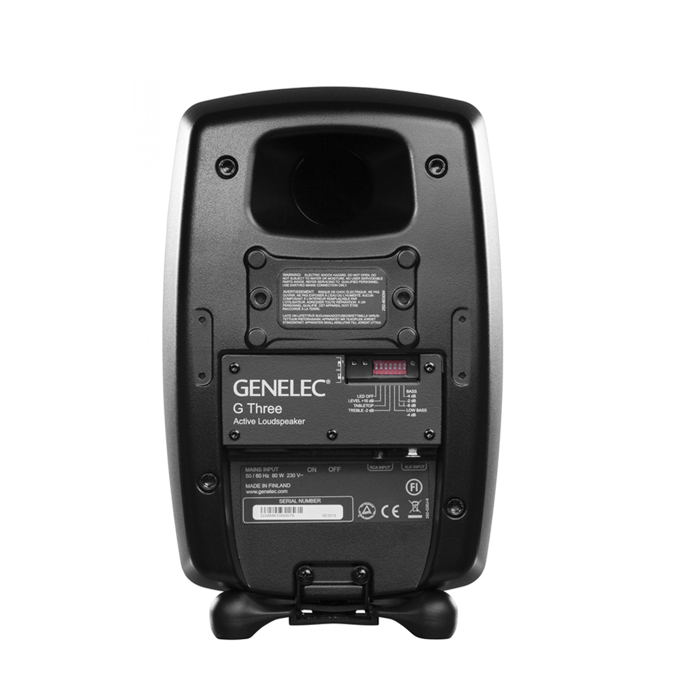 Genelec G Three 2-Way Powered Bookshelf Speaker (Black, Single)