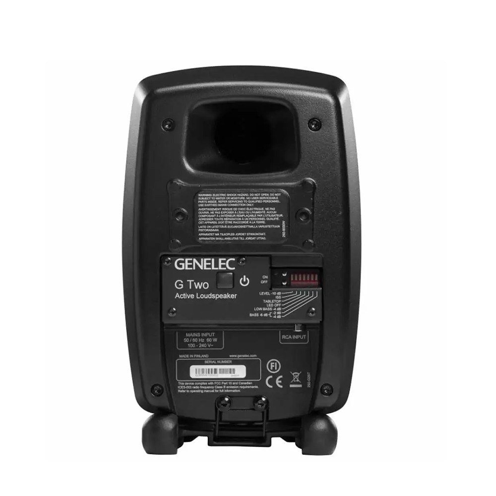 Genelec G Two 2-Way Powered Bookshelf Speaker (Black, Single)