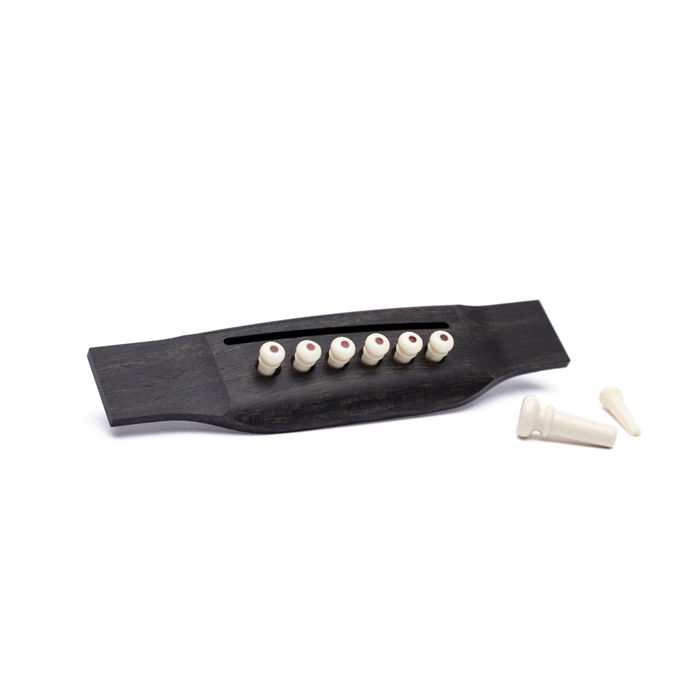 Martin 18APP60 Inlaid Bridge & Endpins - White/Tortoise