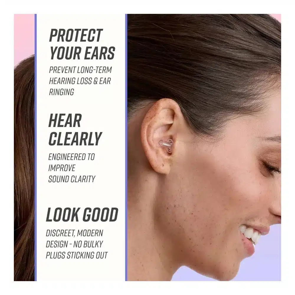 Vibes Hi-Fidelity Earplugs with Aluminum Keychain Case