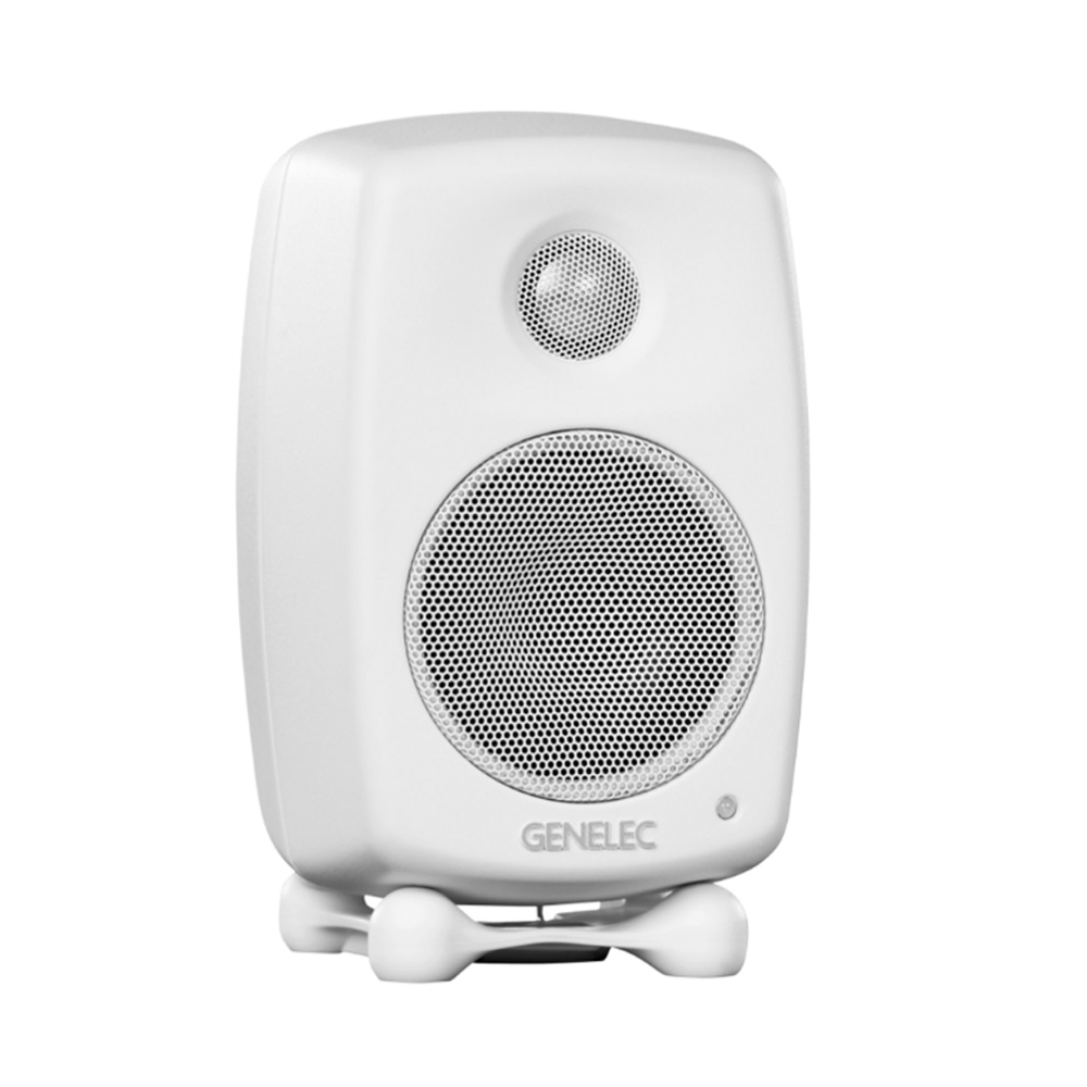 Genelec G Five 2-Way Powered Bookshelf Speaker (White, Single)