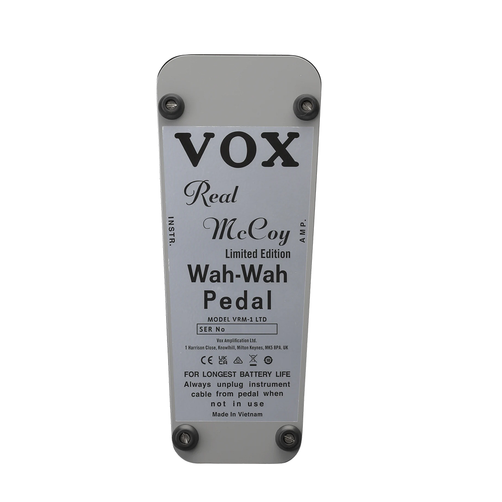 Vox The Real McCoy VRM-1 Limited-edition Wah Pedal - Silver Vox The Real McCoy VRM-1 Limited-edition Wah Pedal - Silver