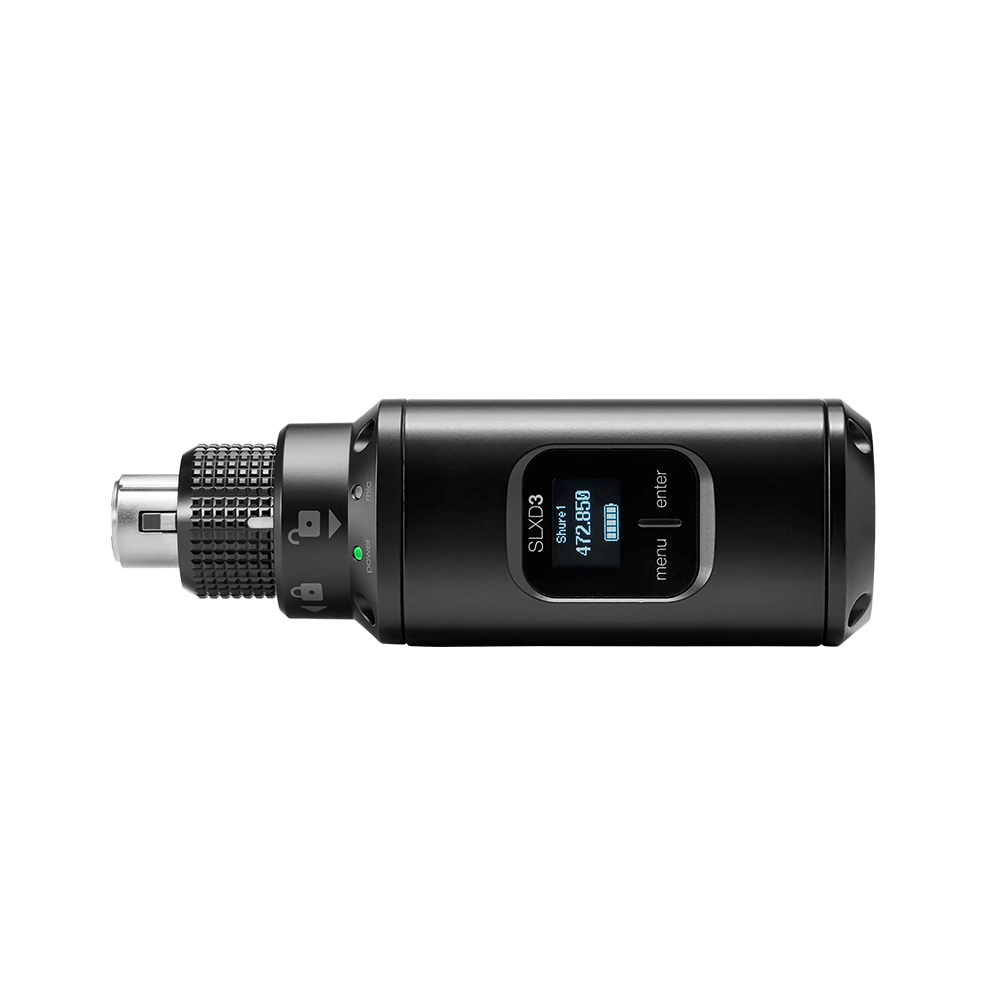 Shure SLXD3 Plug-On Digital Wireless Transmitter With XLR Connector