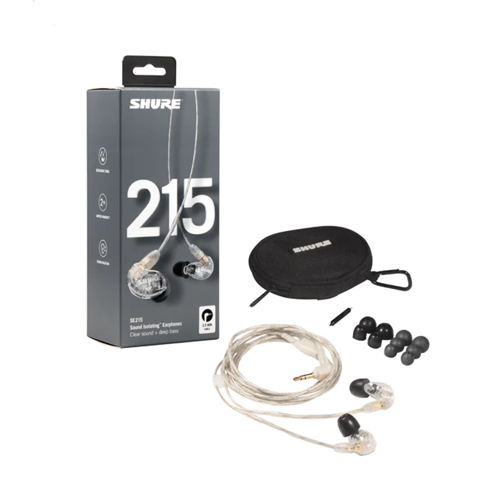 Shure SE215-CL Sound-isolating Earphones - Clear
