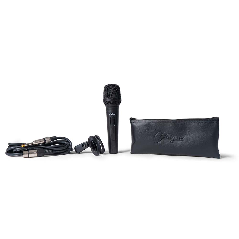 Carry-On Dynamic microphone with XLR-Jack cable used for live performance - Black