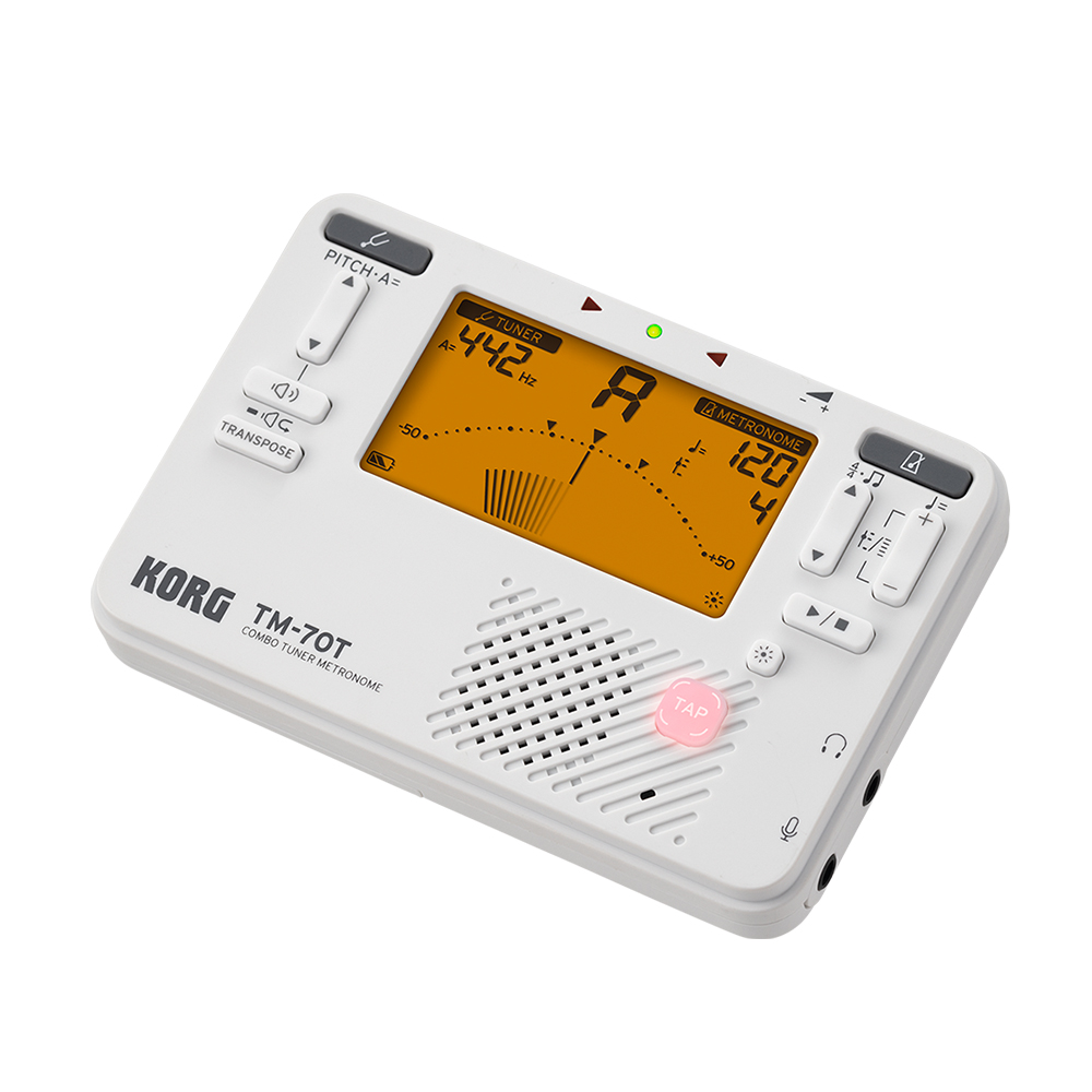 Korg TM-70T Tuner and Metronome - White