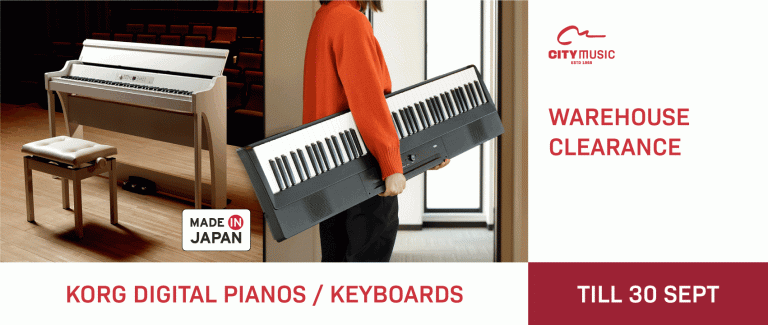 Warehouse Clearance: Digital Pianos / Keyboard Till 30 September 2024 Save 20% on Made in Japan Digital Pianos