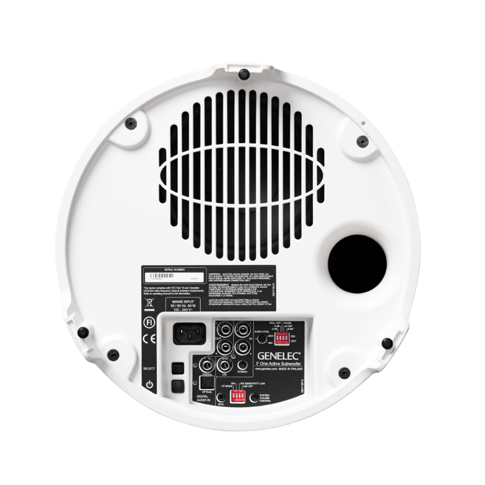 Genelec F One 40W Active Subwoofer With 6.5 Inch Woofer - White