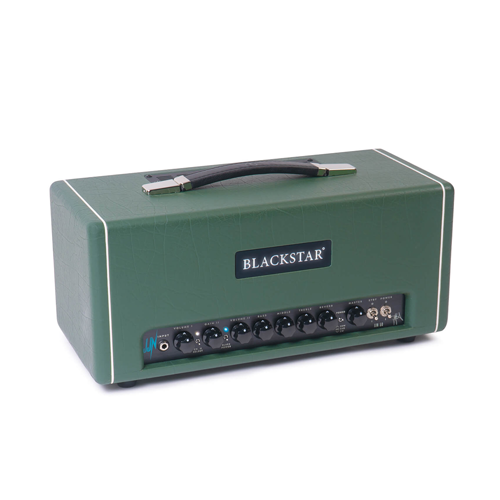 Blackstar St. James JJN 50H Jared James Nichols Signature 50-watt Guitar Tube Amp Head - Racing Green Tolex (Display Piece Only)