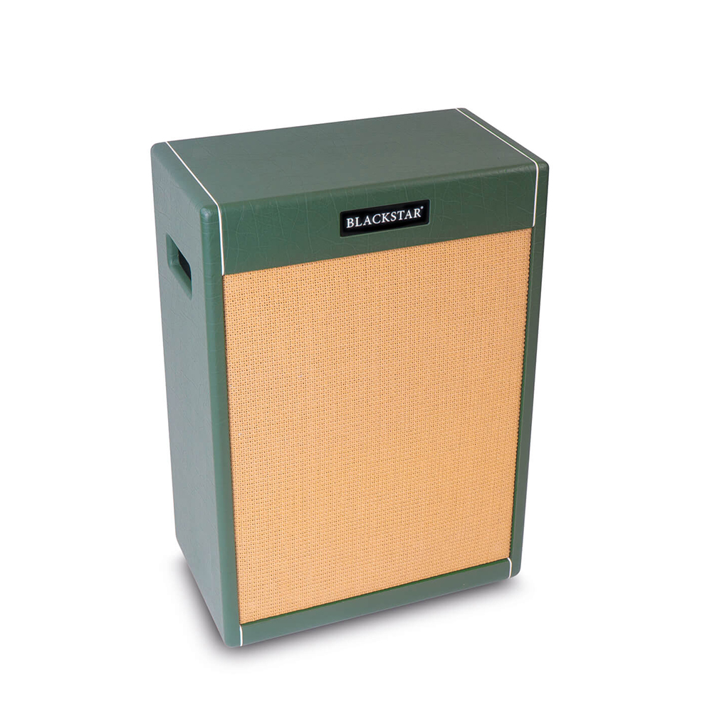 Blackstar St. James JJN 212 VOC Jared James Nichols Signature Vertical 145-watt 2 x 12-inch Cabinet - Racing Green Tolex (Display Piece Only)