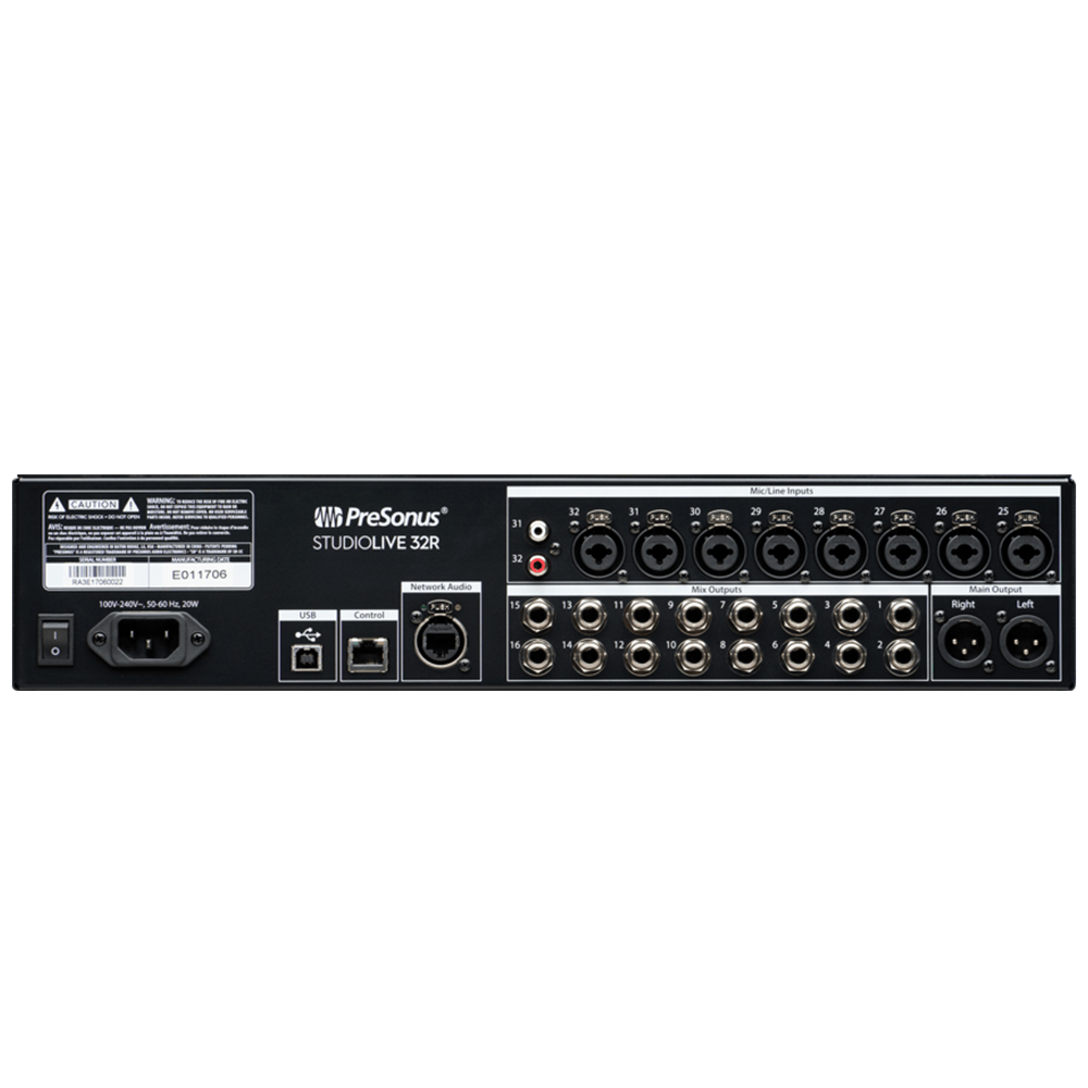 PreSonus StudioLive 32R 32-channel Rackmount Digital Mixer