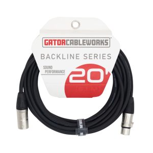 Gator Cableworks Backline Series Microphone Cable - 20 feet (6.1M)