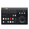 Blackmagic Design HyperDeck Extreme Control, professional broadcast deck control panel with traditional transport buttons, jog/shuttle wheel, and integrated LCD screen